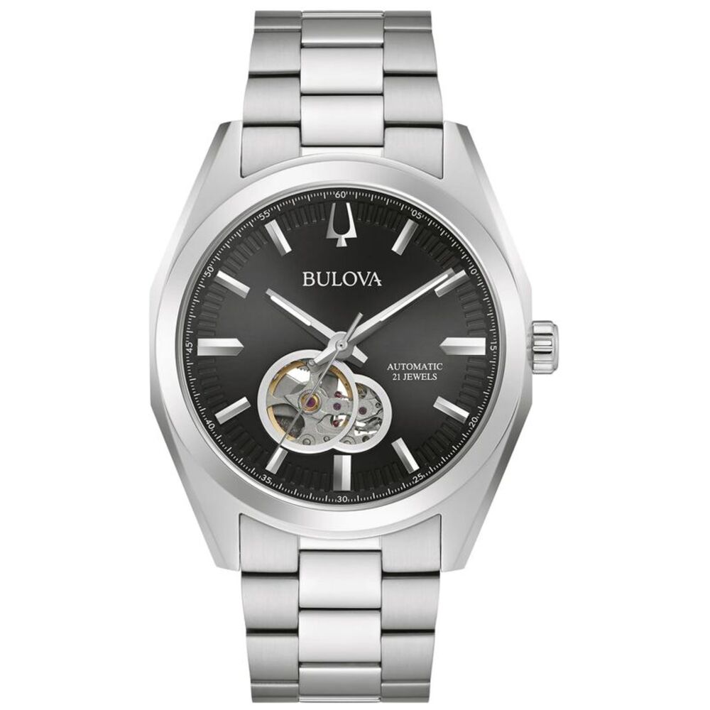 Bulova Men's Surveyor Black Dial Watch - 96A270